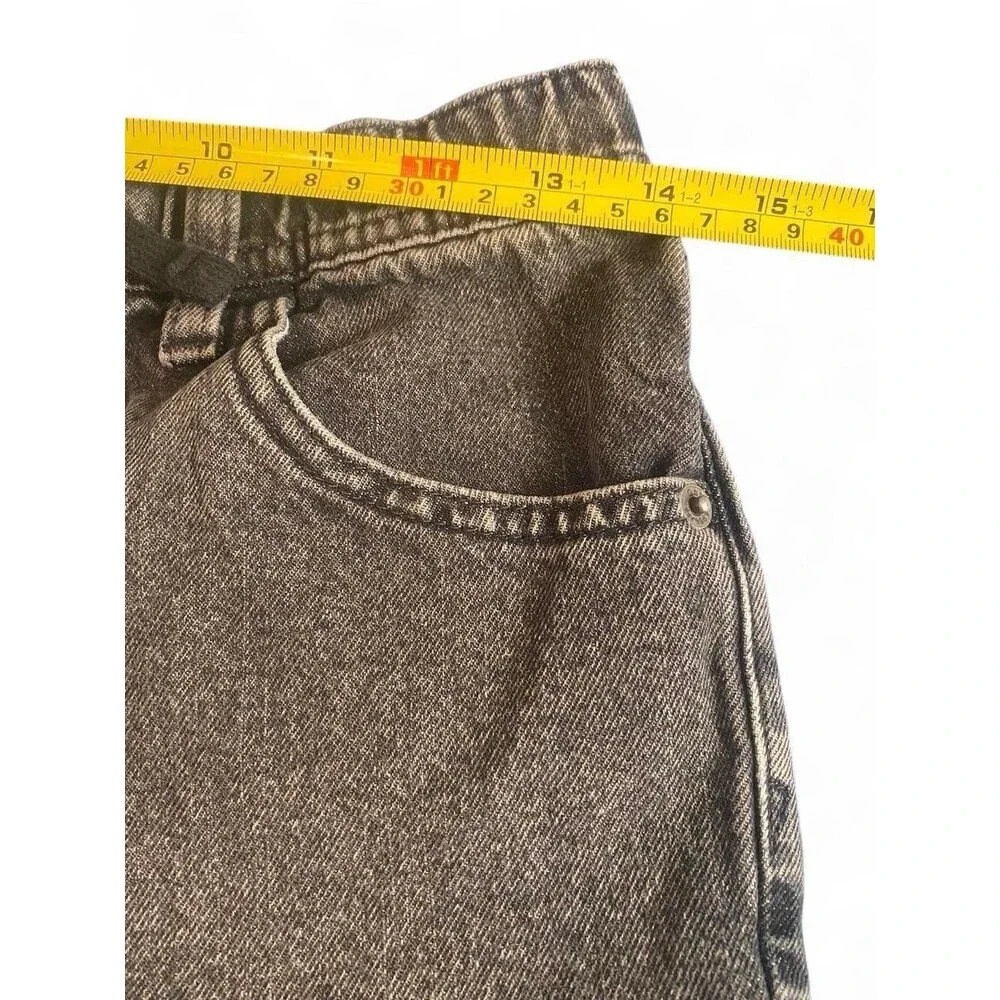 Gap Kids XXL 14-16 Slim Pull-On Denim Shorts Washed Black Adjustable Waist EUC